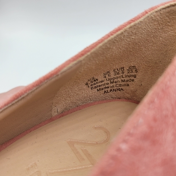 27 EDIT Pink Suede Leather Pump Heels Sz 6.5 - Picture 10 of 10
